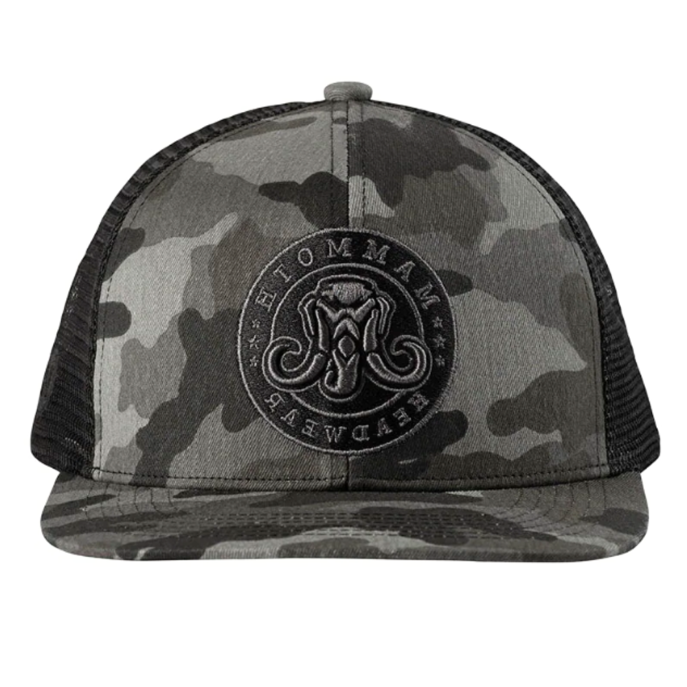 Camouflage Trucker Hats 6 Panel Gorras Flat Brim Black Mesh Breathable Mesh Structured Caps Custom Fully Inner Tapes Snapback 2