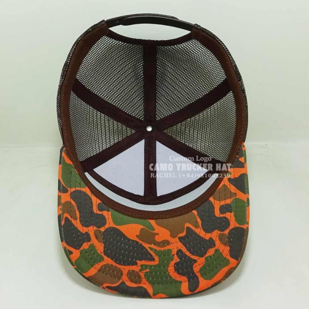 Camouflage Trucker Hats 7 Panel Curved Brim Structured Adjustable Snapback Closure American Styles Hunting Vietnam Promotions 6