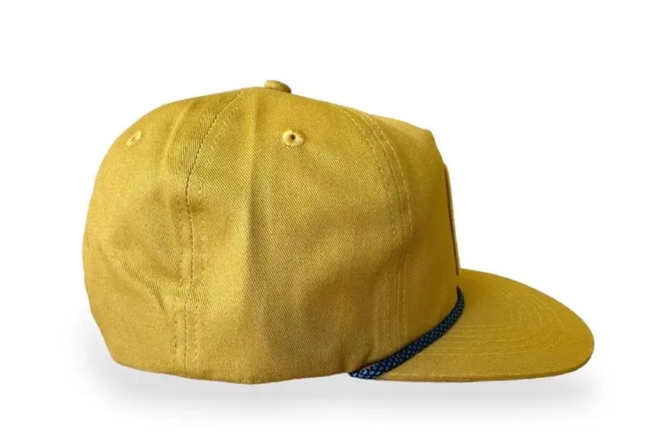 Canvas Hat with Rope Custom Embroidery Logo Flat Bill Snapback Caps Vietnam Promotional Dad Hats Cap for Man 4