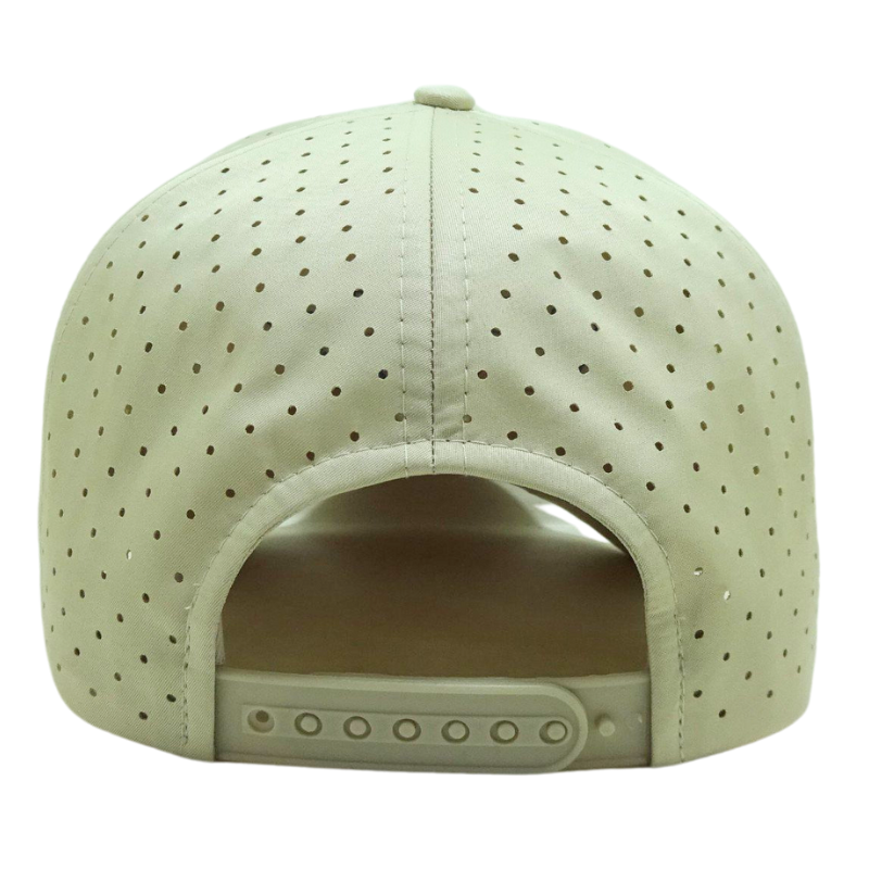 Casual Outdoor Style Cap 5 Panel Structured Rope Laser Cut Hats Waterproof Fabric Golf Hats Vietnam OEM Factory L01 4