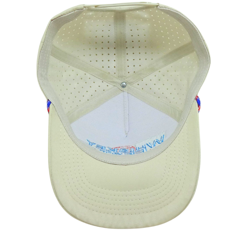 Casual Outdoor Style Cap 5 Panel Structured Rope Laser Cut Hats Waterproof Fabric Golf Hats Vietnam OEM Factory L01 6