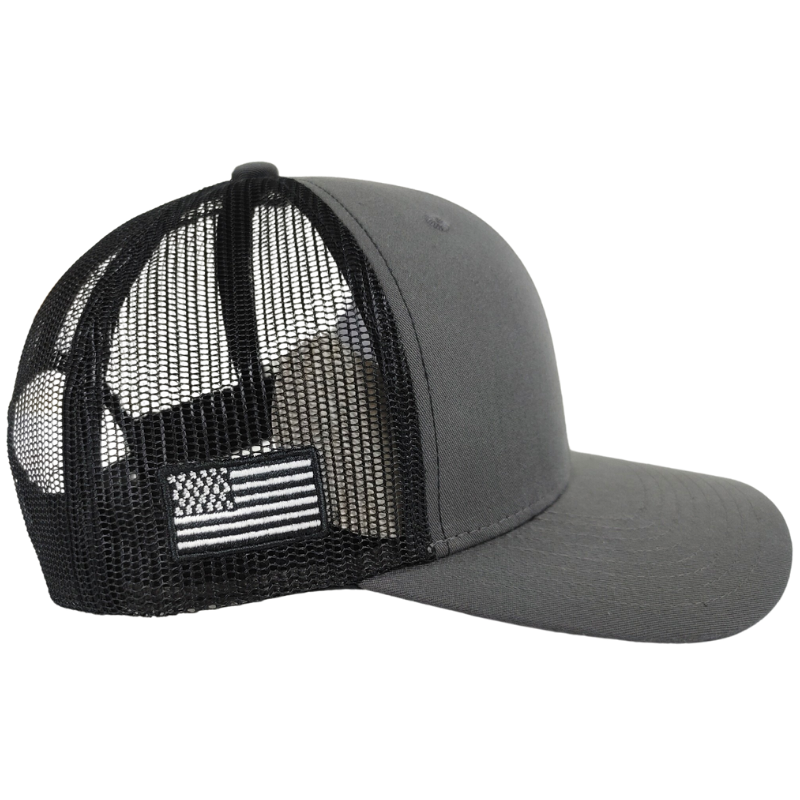 Casual R112 Styles Trucker Hat Minimal Embroidered Logo Slightly Curved Bill Mesh Cap Structured 6 Panel OEM Vietnam Factory L01 3
