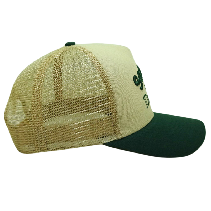 Casual Streetwear Embroidered Trucker Hats with Custom Logo High Profile Adjustable Closure Baseball Caps Vietnam OEM Factory 4