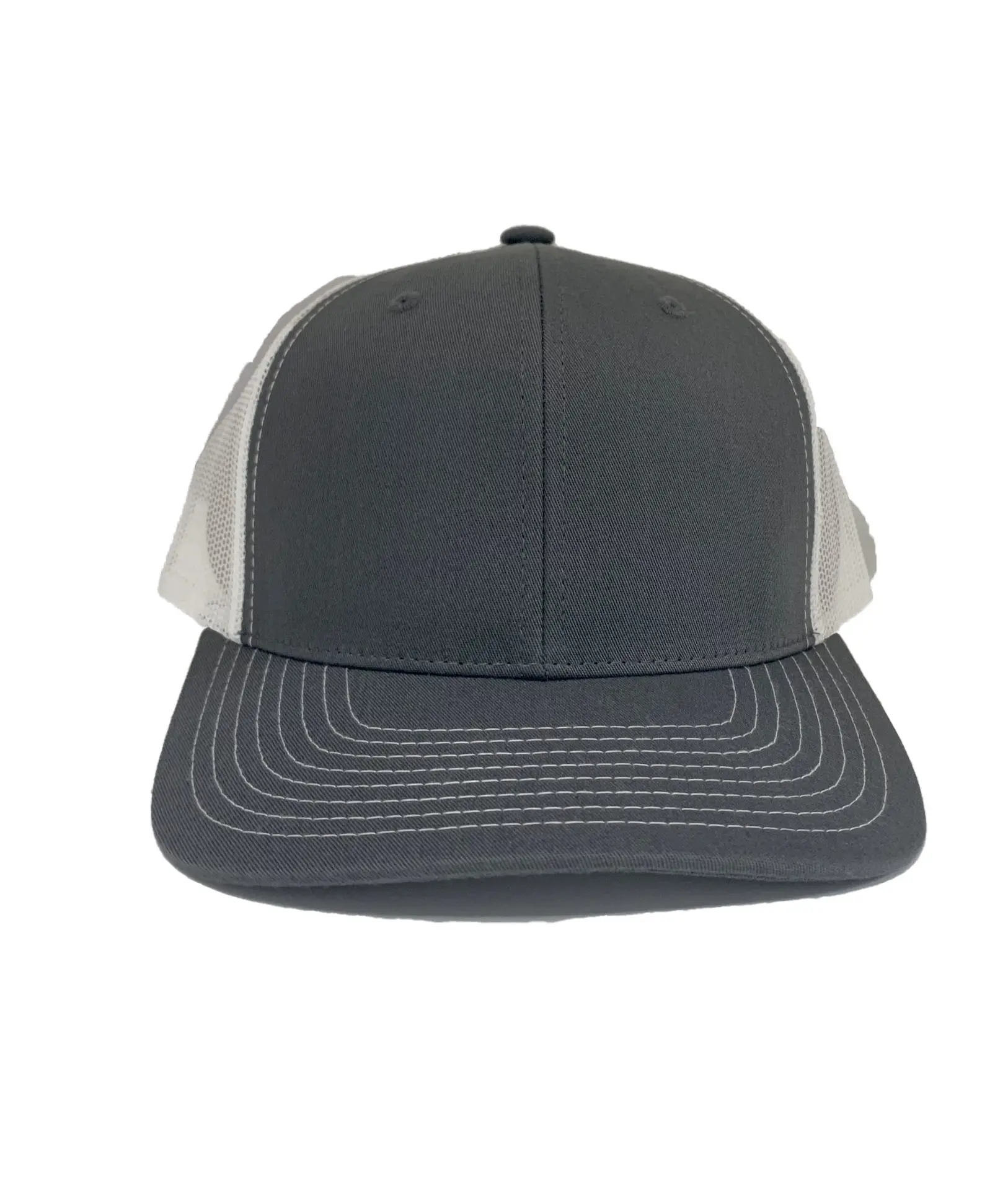 Charcoal/ White Blank Trucker Hats Men Sport Caps Form 6 Panels for Promotional Brand Name Cheap Price in Vietnam 1