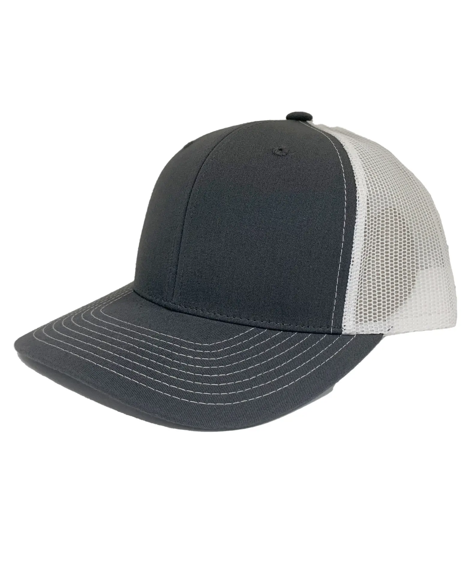 Charcoal/ White Blank Trucker Hats Men Sport Caps Form 6 Panels for Promotional Brand Name Cheap Price in Vietnam 3
