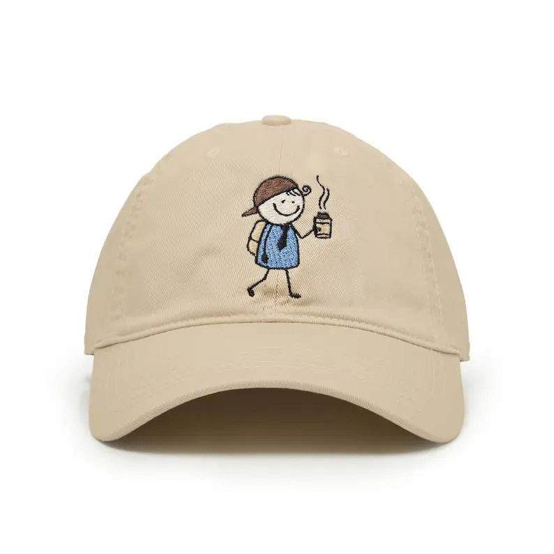 Chill Man Embroidery Baseball Cap Vietnam Made Dad Hat Custom Curved Logo Gorras For Casual Unisex Travel Brand Promotion L01