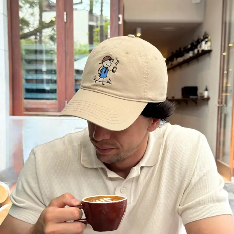 Chill Man Embroidery Baseball Cap Vietnam Made Dad Hat Custom Curved Logo Gorras For Casual Unisex Travel Brand Promotion L01 4