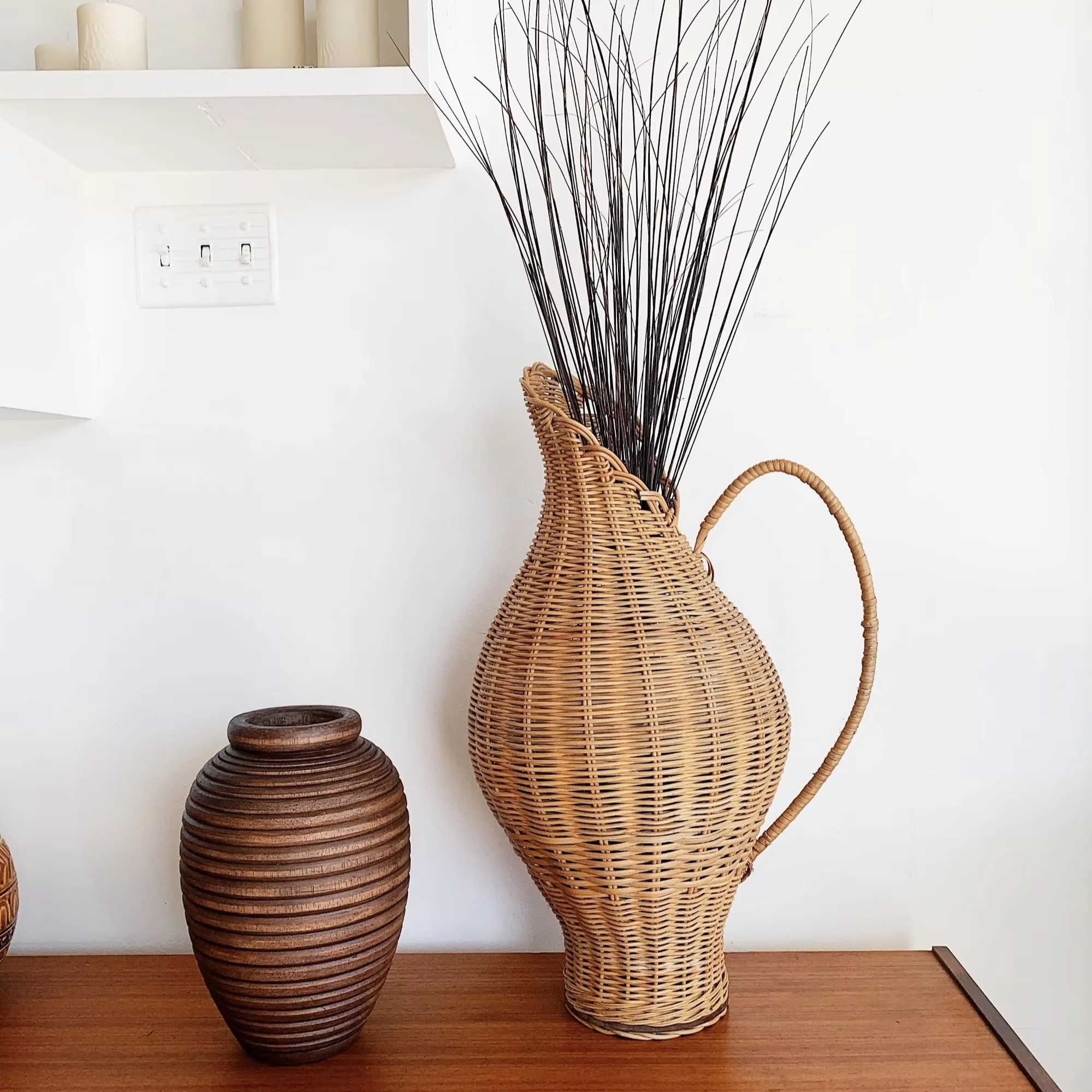 Classic rattan vase Made in Vietnam Ecofriendly material for Home Decor and tableware decoration Wholesale 6
