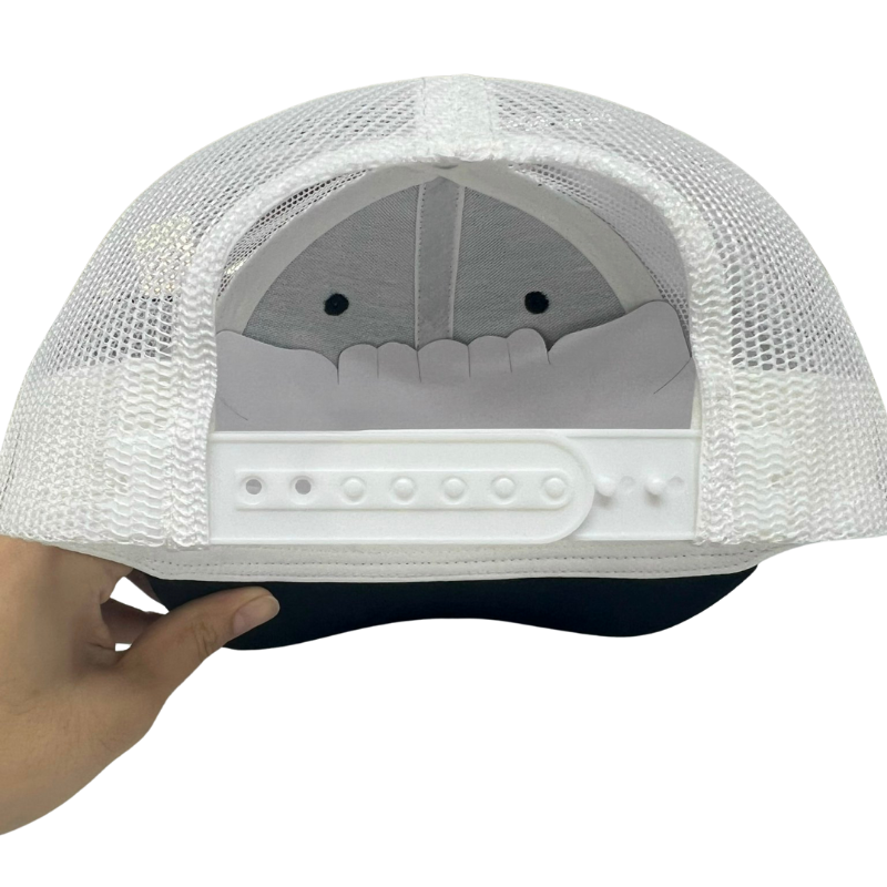 Classic Ri112 Trucker Hat with Custom Woven Patch Logo Mesh Back Structured Cap Adjustable Closure OEM Vietnam Manufacturer L01 4
