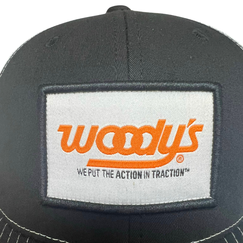 Classic Ri112 Trucker Hat with Custom Woven Patch Logo Mesh Back Structured Cap Adjustable Closure OEM Vietnam Manufacturer L01 5