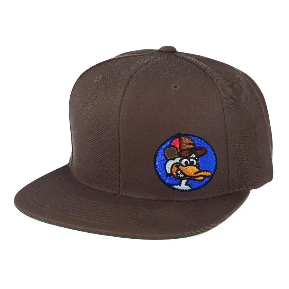 Classic Snapback 6 Panel Embroidered Logo Cartoon Character Pattern Flat Brim Single Row Buckle Sticker on Brim Outdoor Events 5