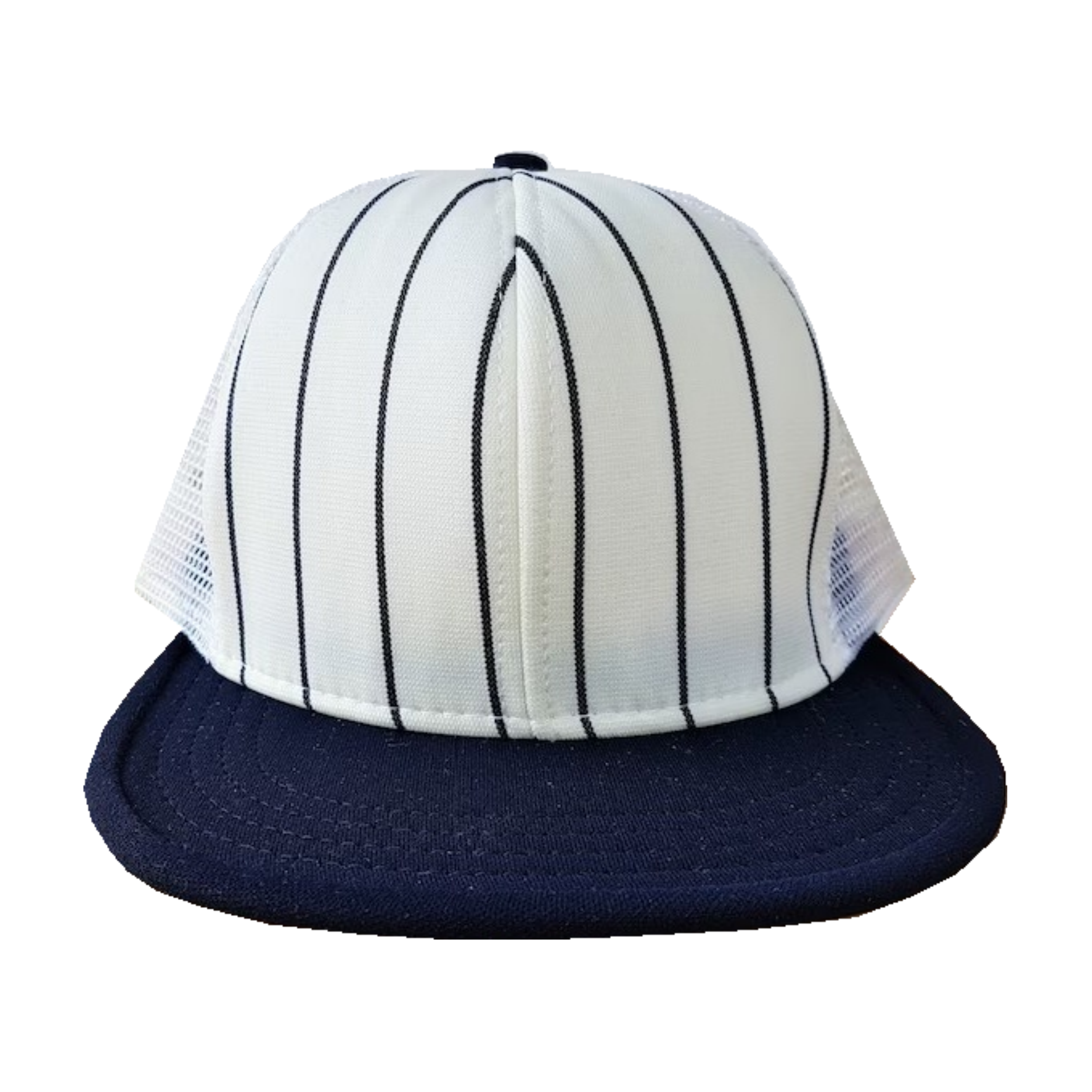 Classical Trucker Hat With Stripes Adult Vintage Flat Brim Snapback Caps Fashion Curved Brim Plain Mesh Trucker Hat for Men 1
