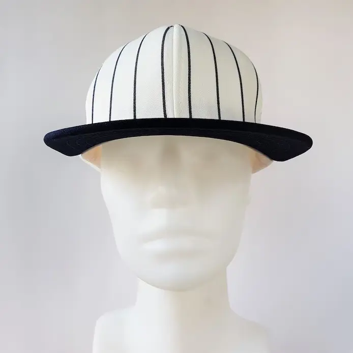 Classical Trucker Hat With Stripes Adult Vintage Flat Brim Snapback Caps Fashion Curved Brim Plain Mesh Trucker Hat for Men 2