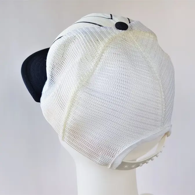 Classical Trucker Hat With Stripes Adult Vintage Flat Brim Snapback Caps Fashion Curved Brim Plain Mesh Trucker Hat for Men 6
