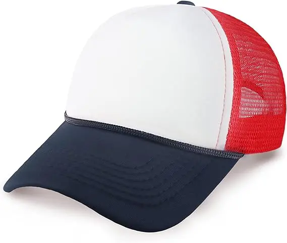 Colorblock Flat Brim 5 Panel Snapback Trucker Cap Hat Custom Colors Your Brand Own Sports Trendy Polyester Baseball Snapback Cap 3