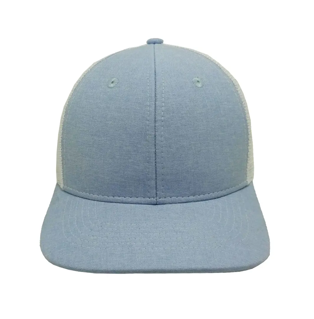 Colorful Custom Logo Wholesale Products Trucker Hats 6-Panel Curved Brim High Quality Medium Profile Mesh Back Cap Trucker Hats 2