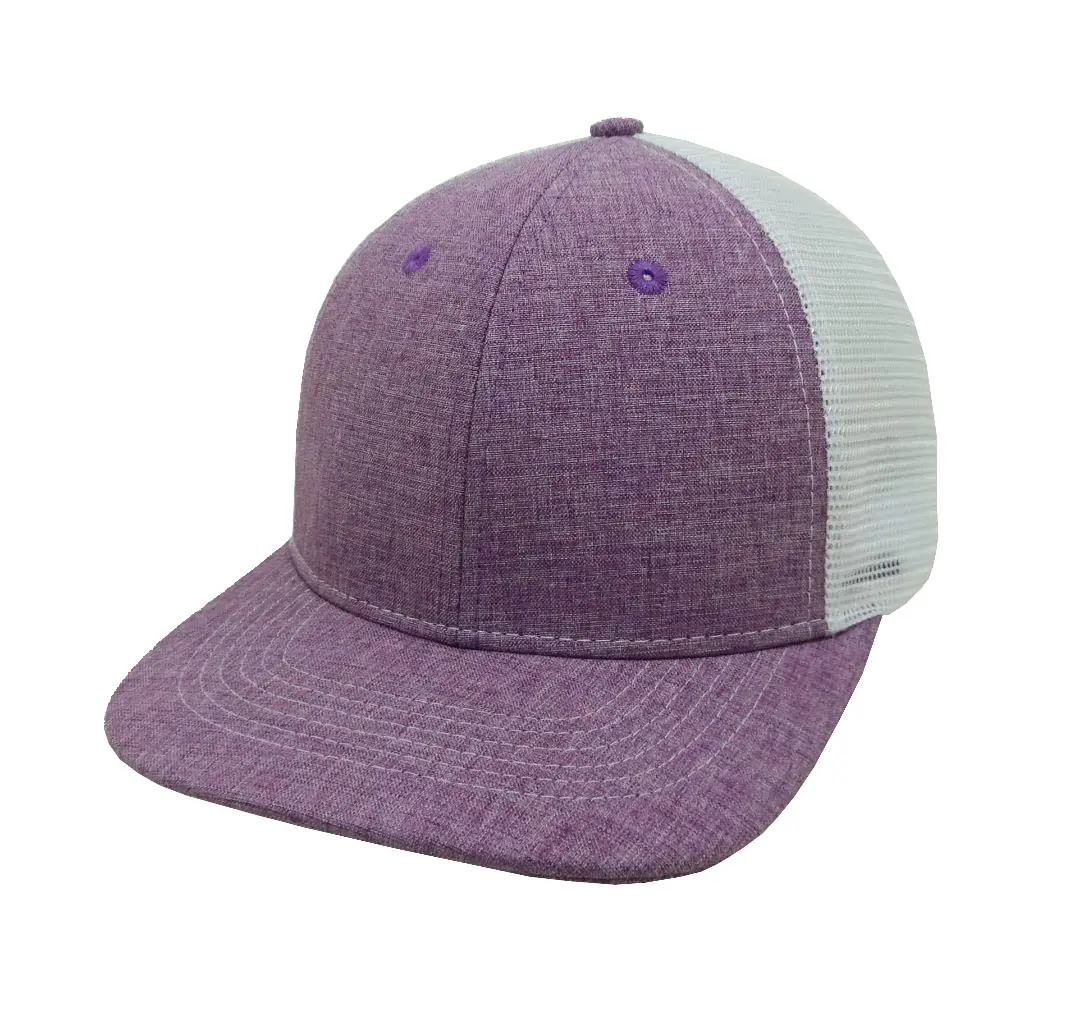 Colorful Custom Logo Wholesale Products Trucker Hats 6-Panel Curved Brim High Quality Medium Profile Mesh Back Cap Trucker Hats 6