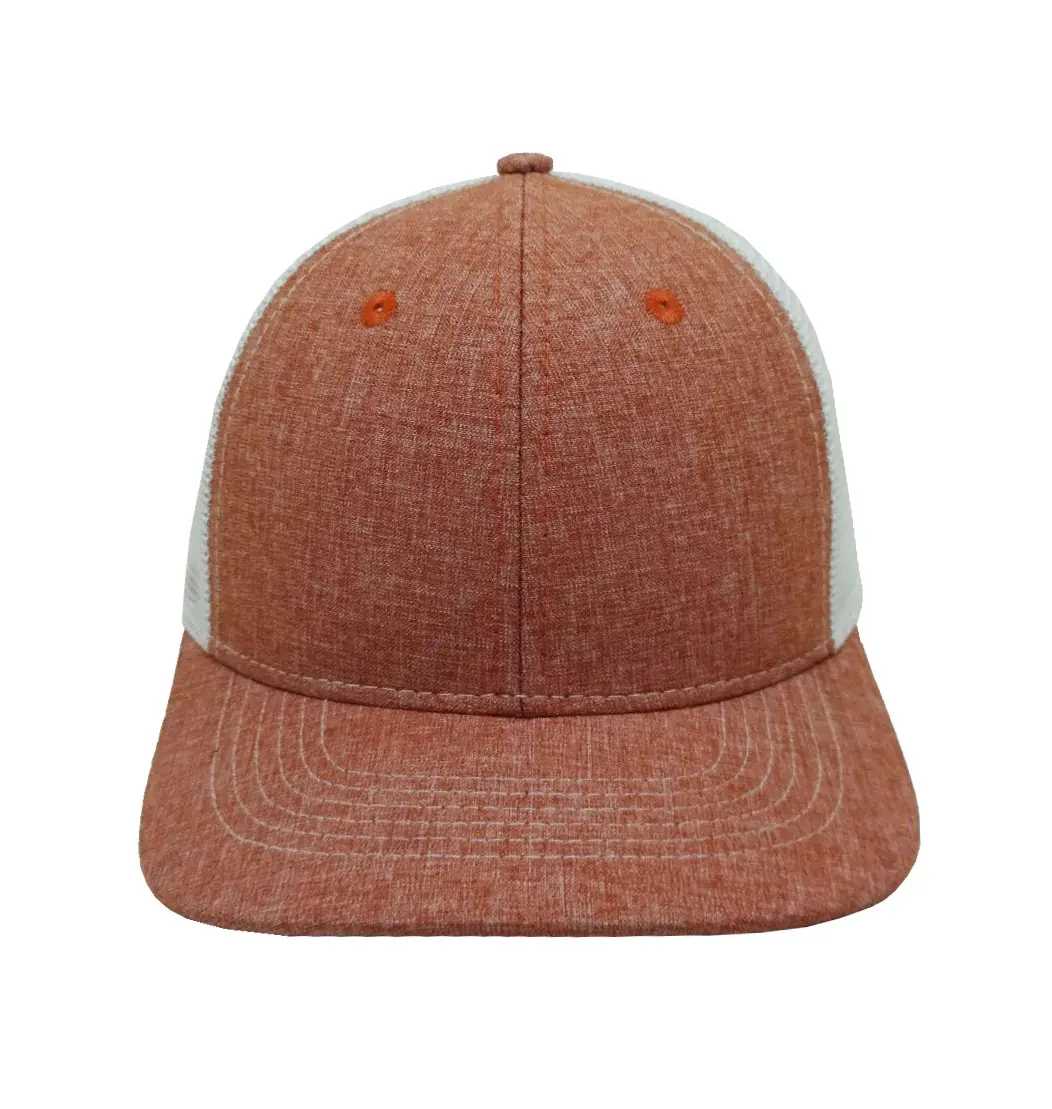 Colorful Custom Logo Wholesale Products Trucker Hats 6-Panel Curved Brim High Quality Medium Profile Mesh Back Cap Trucker Hats 5