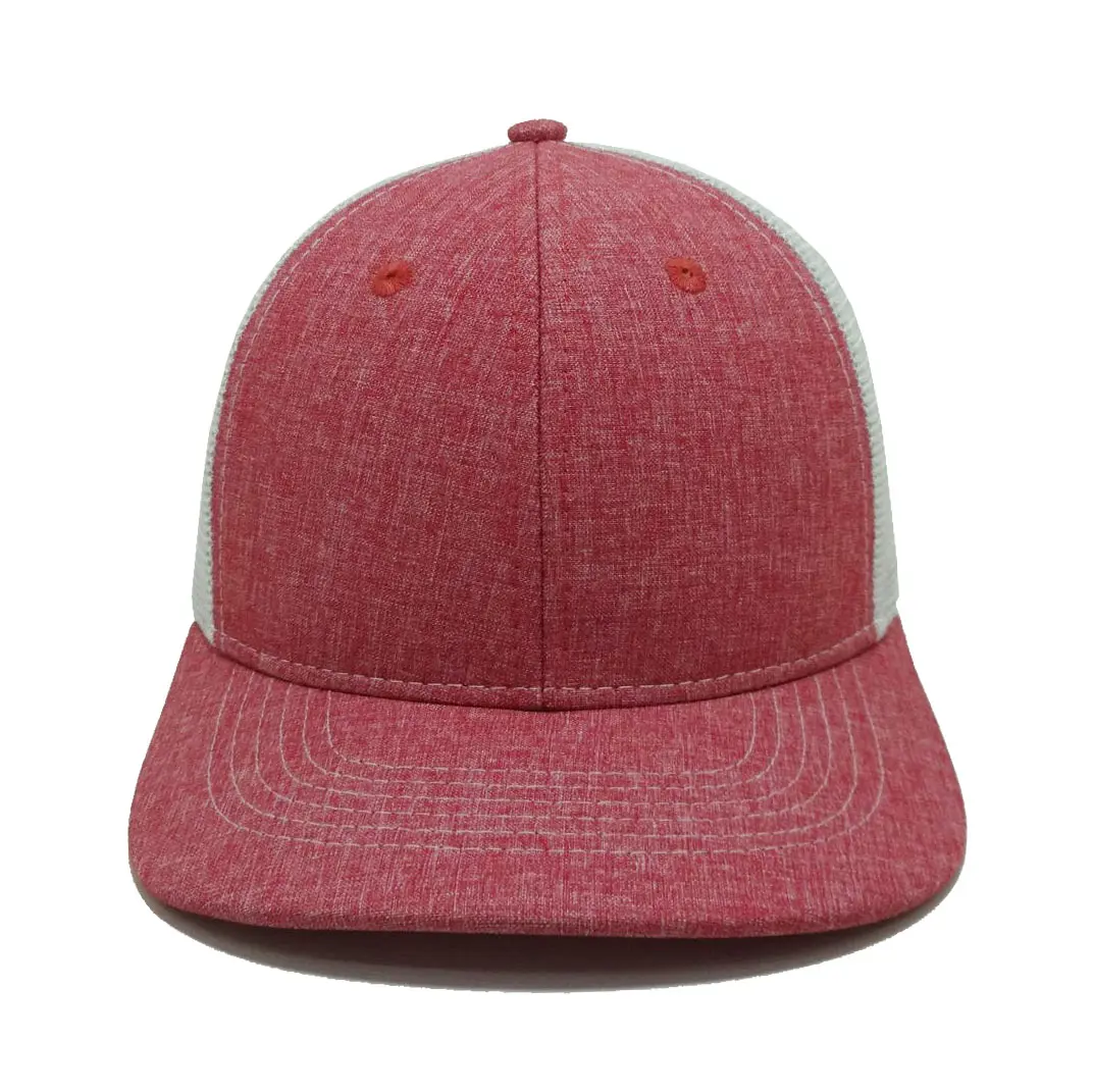 Colorful Custom Logo Wholesale Products Trucker Hats 6-Panel Curved Brim High Quality Medium Profile Mesh Back Cap Trucker Hats 1