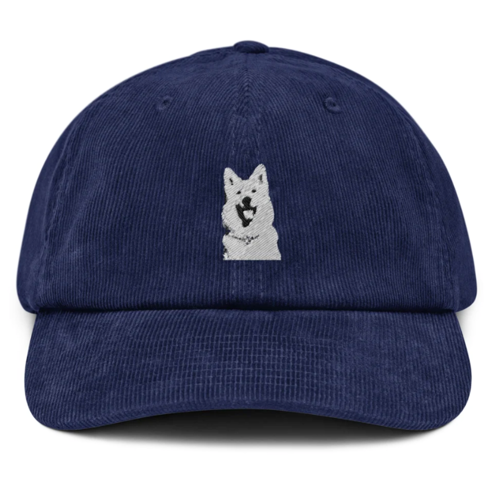 Corduroy Baseball 6 Panel Gorras Dad Hat Unstructured Embroidered Logo On Front Adjustable Strapback Closure Pre Curved Brim OEM 6