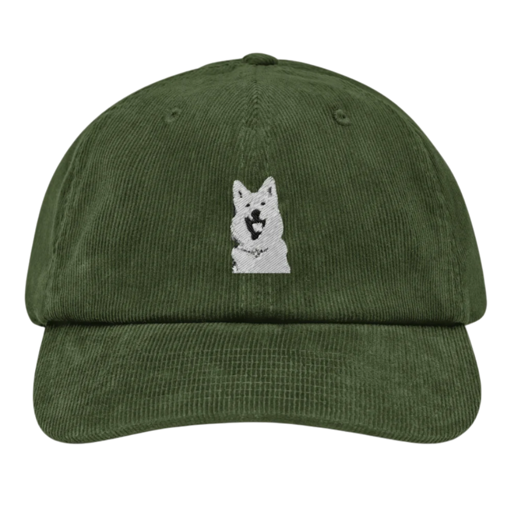 Corduroy Baseball 6 Panel Gorras Dad Hat Unstructured Embroidered Logo On Front Adjustable Strapback Closure Pre Curved Brim OEM