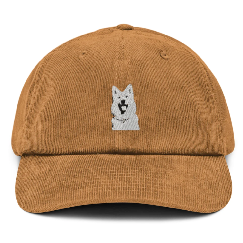 Corduroy Baseball 6 Panel Gorras Dad Hat Unstructured Embroidered Logo On Front Adjustable Strapback Closure Pre Curved Brim OEM 5