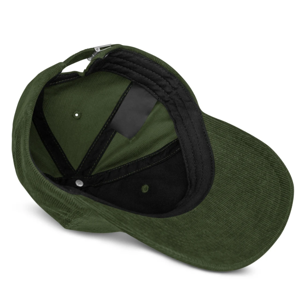 Corduroy Baseball 6 Panel Gorras Dad Hat Unstructured Embroidered Logo On Front Adjustable Strapback Closure Pre Curved Brim OEM 4