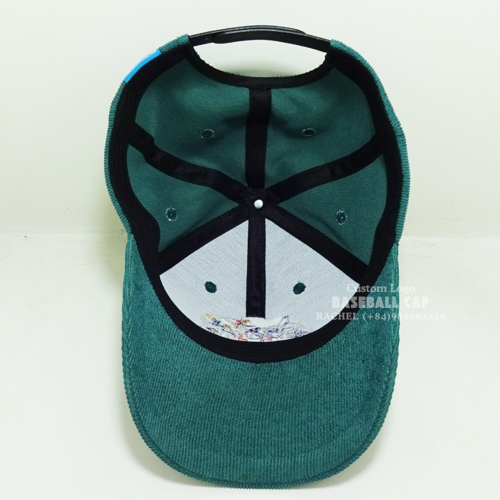Corduroy Baseball Caps Embroidered Logo 6 Panel Unstructured Hats Gorras Adjustable Snapback Closure Curved Brim All Ages Unisex 5