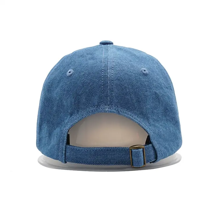 Cotton Washed Baseball Cap Adjustable Size Classic Low Profile Plain Retro Unisex Dad Hat 6-Panel Curved Brim Baseball Cap 5