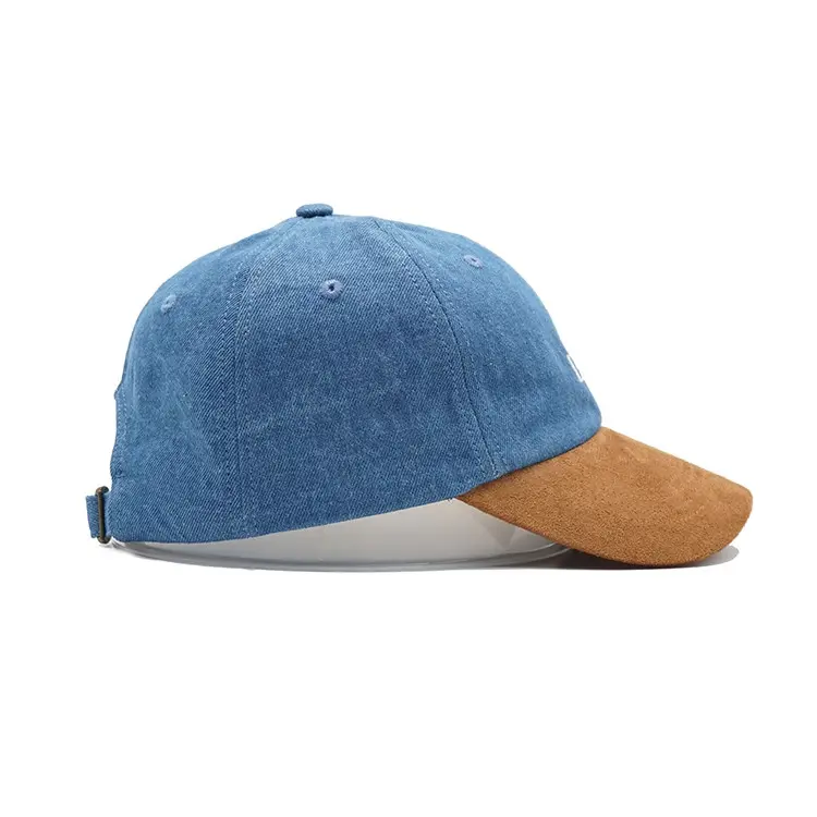 Cotton Washed Baseball Cap Adjustable Size Classic Low Profile Plain Retro Unisex Dad Hat 6-Panel Curved Brim Baseball Cap 4