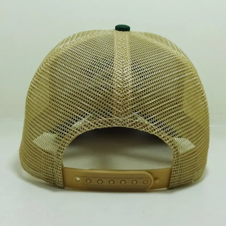 Curved Brim 5 Panel Trucker Hat With Mesh Back High Quality Embroidered Logo Two Tone Design Vietnam Made Outdoor Caps L01 6