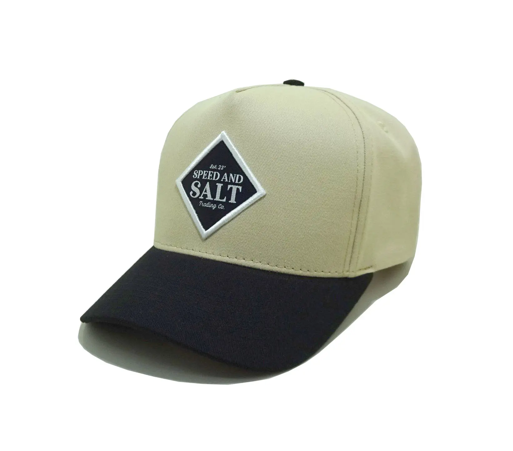 Custom 2 Pantones Baseball Hat Embroidery Logo Curved Brim Snapback Caps Sport Dad Hat Vietnam Supplier For business 3