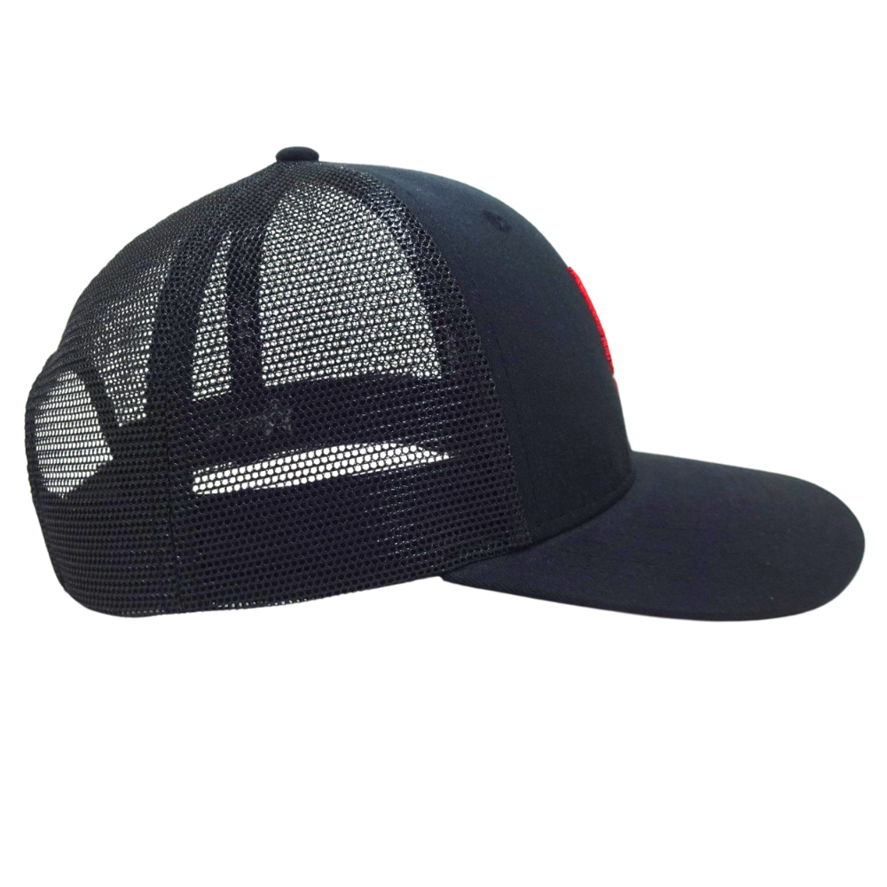Custom 2D Embroidered and Rubber Patch Logos 6 Panel Structured Trucker Hats Caps Printed Seam Tapes Single Breasted Buckle OEM 5