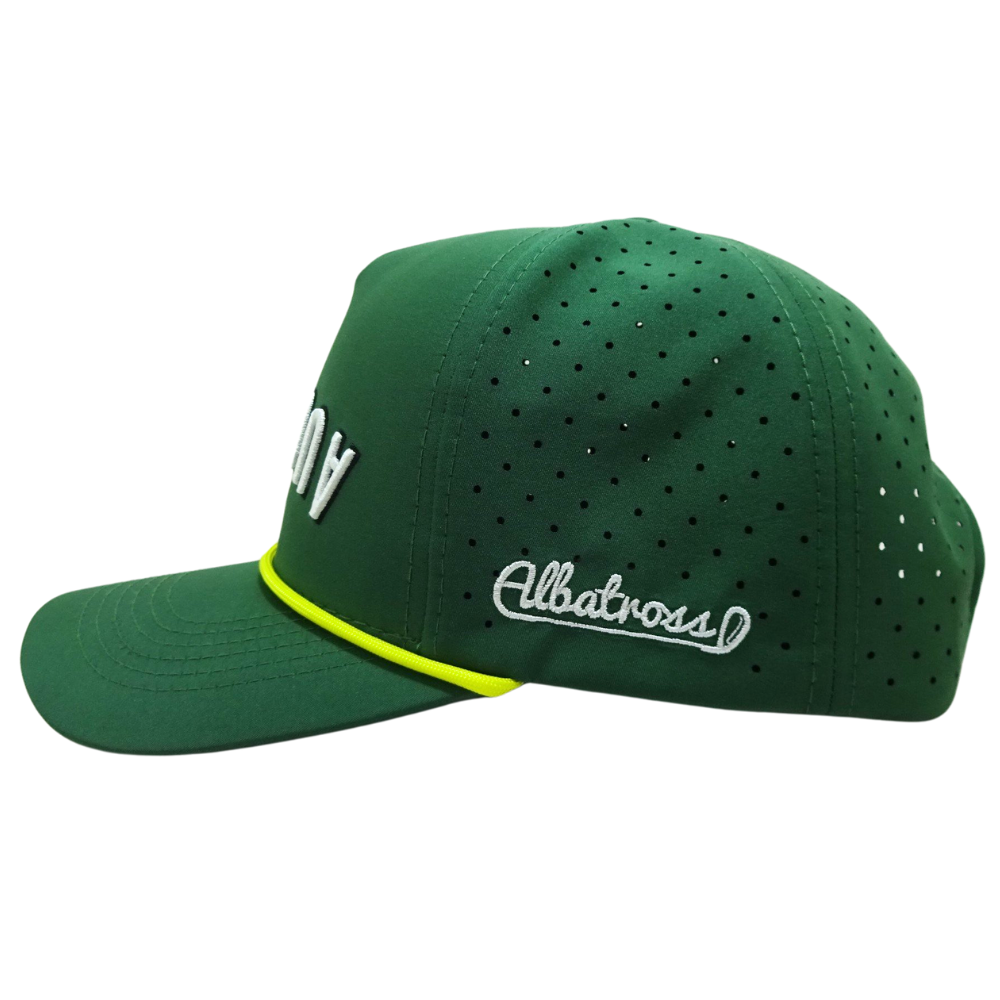 Custom 3D Embroidery Strutured 5 Panel Trucker Waterproof Laser Cut Hole Perforated Mesh for All Ages Unisex Outing Activities 5
