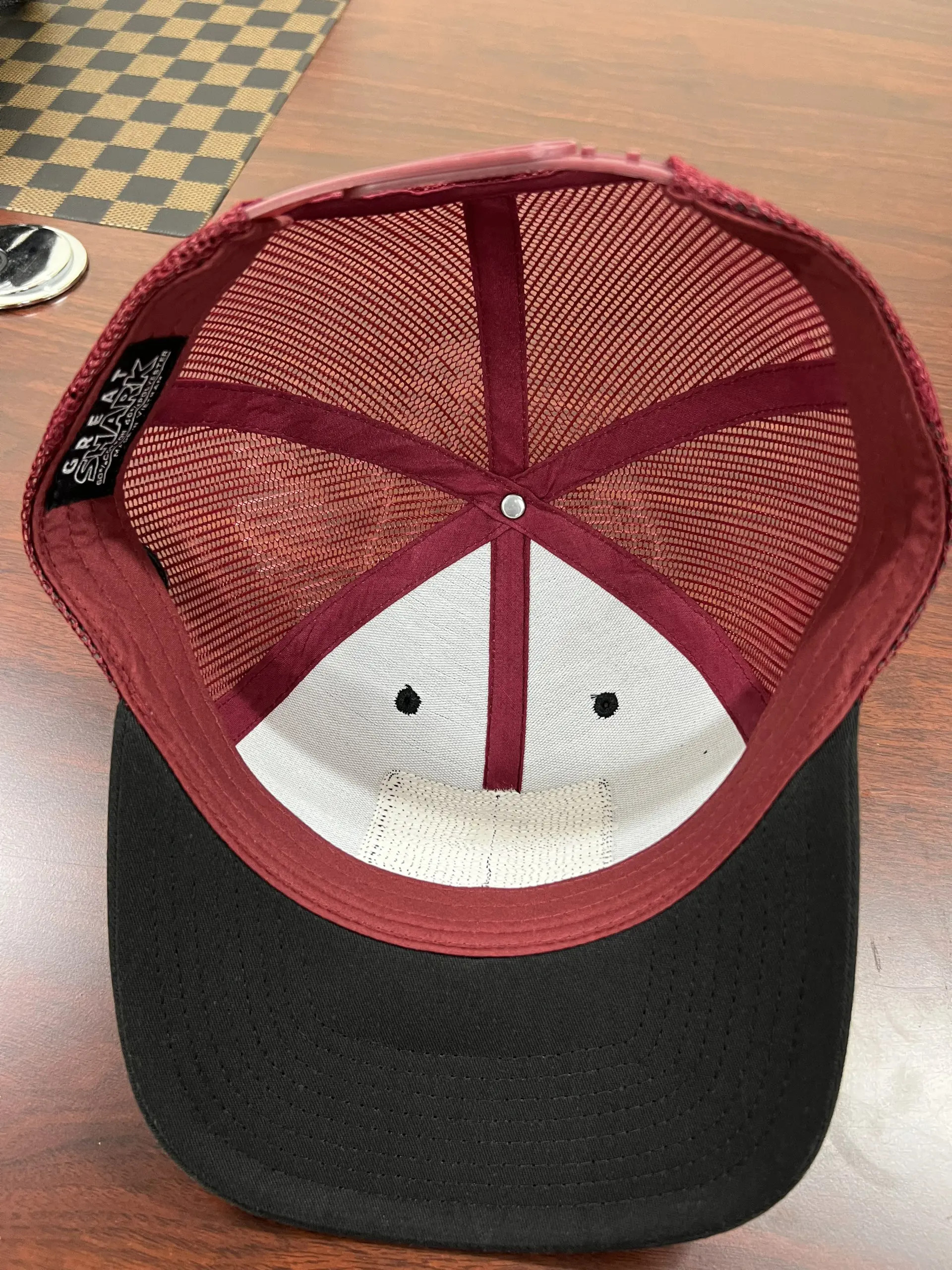 Custom 3D PVC Patch Logo Trucker Hat Burgundy Snapback Caps Promotional Brand for Business Cap Vietnam Factory 3
