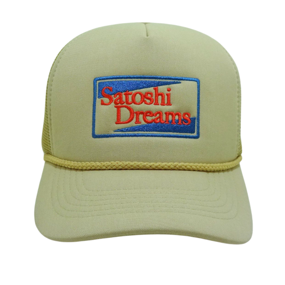Custom 5 Panel Foam Trucker Hat With Same Yellow Mesh Embroidery Logo Semi Curved Brim With Rope Single Breasted Buckle Outing 2