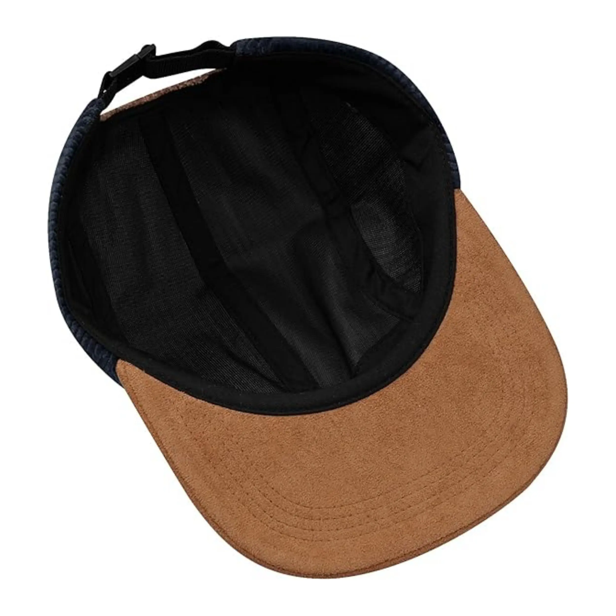 Custom 5 Panel Vintage Flat Brim Snapback Cap Unconstructed Corduroy Sports Cap Trendy Polyester Baseball Snapback Cap 5
