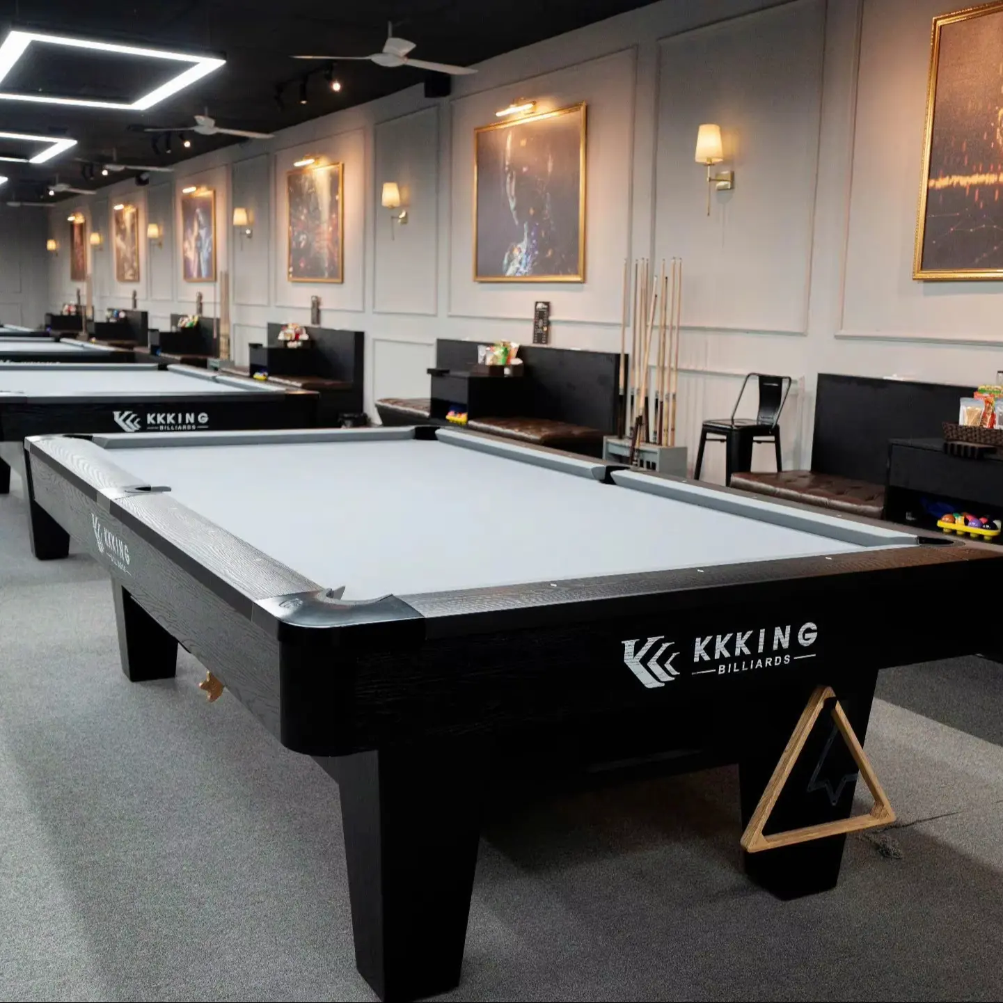 Custom 9ft Billiard Table with Solid Wood Frame and Matacao Slate for Luxury Game Rooms 1