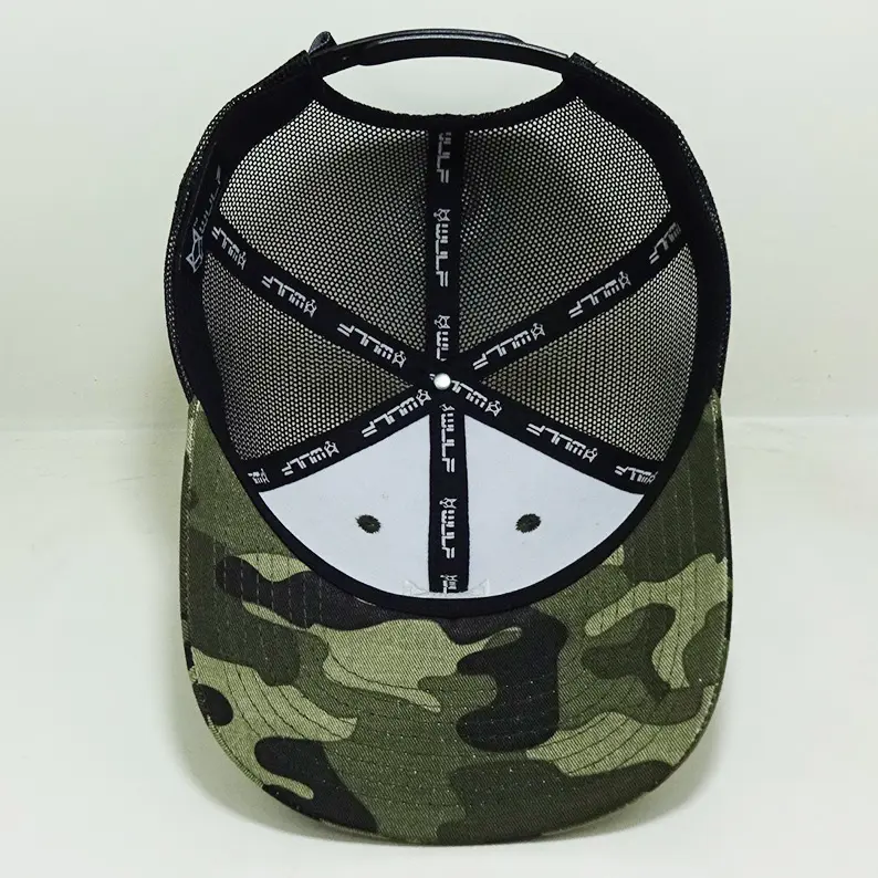 Custom Animal 3D Embroidered Logo Camo Trucker Hat Tag Closures With Mesh Back Vietnam Made Caps For Men Women Outdoor Casual L1 7