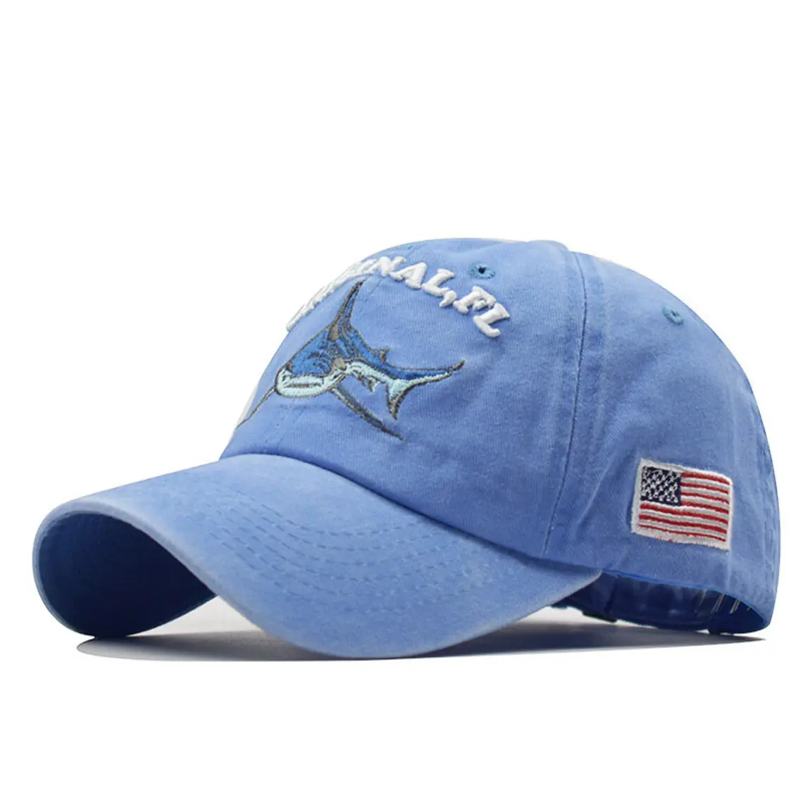 Custom Baseball Cap 2D/3D Embroidery 6-Panel Unstructured Curved Brim High Quality 4 Colors Low Profile Denim Baseball Cap 5