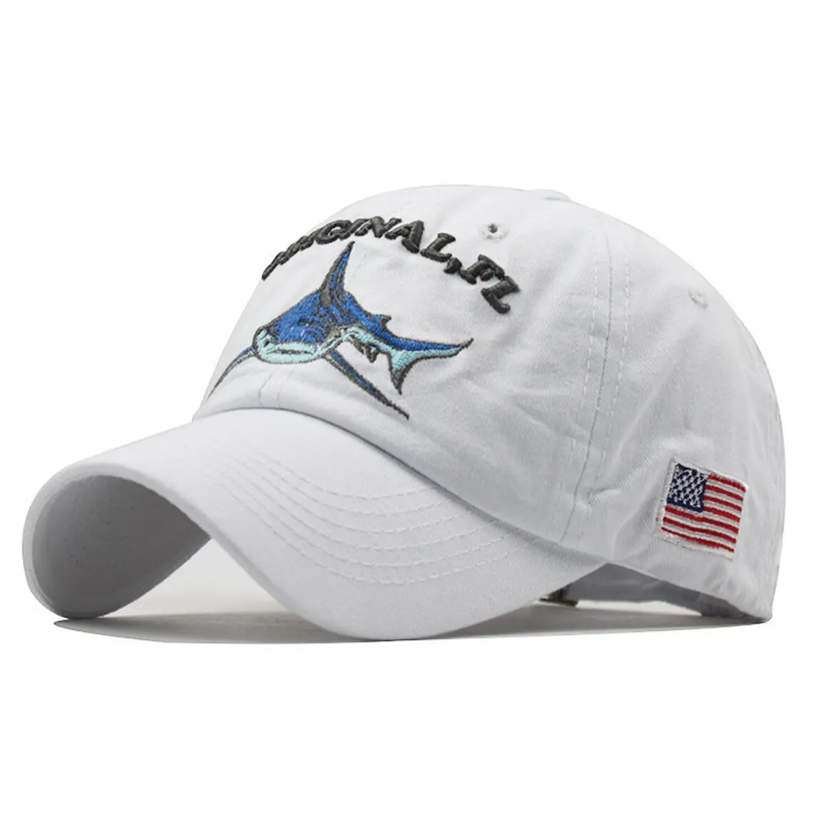 Custom Baseball Cap 2D/3D Embroidery 6-Panel Unstructured Curved Brim High Quality 4 Colors Low Profile Denim Baseball Cap 4