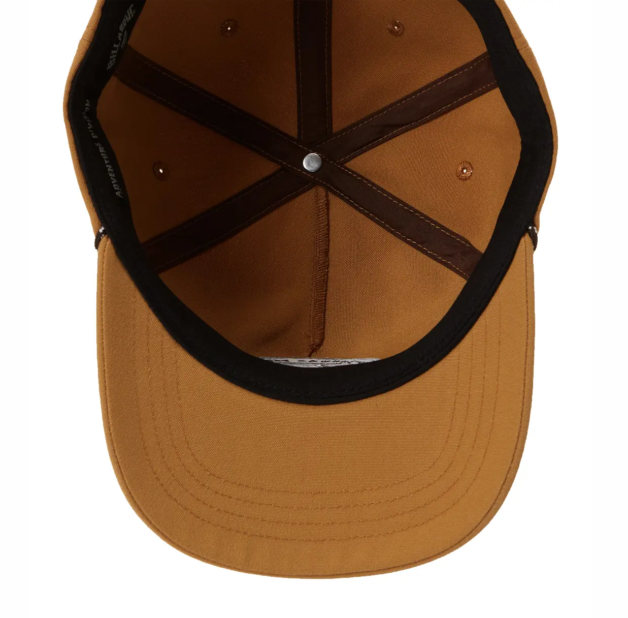 Custom Baseball Cap Wholesale Products Sports Cap Unstructured 5-Panel Curved Brim High Quality Brown Color Canvas Baseball Cap 5