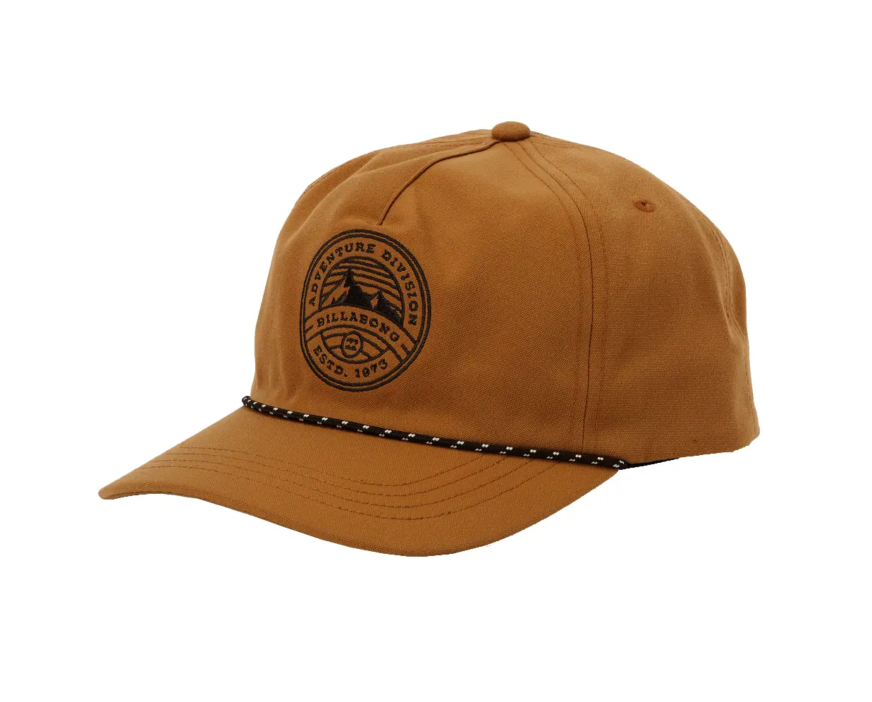 Custom Baseball Cap Wholesale Products Sports Cap Unstructured 5-Panel Curved Brim High Quality Brown Color Canvas Baseball Cap 3