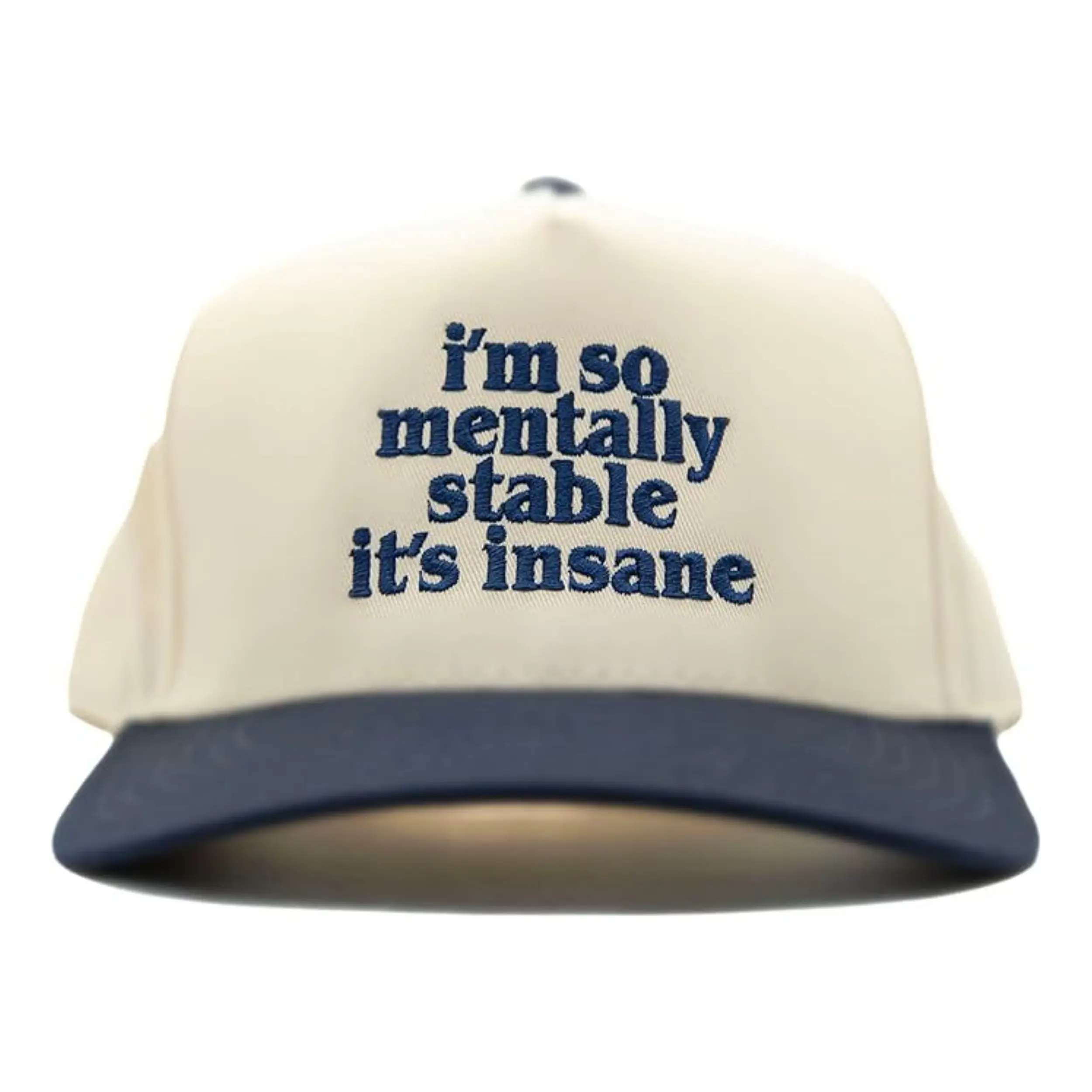 Custom Baseball Caps Custom Embroidery Logo Fitted  5 Panel Curved Brim Baseball Cap 3