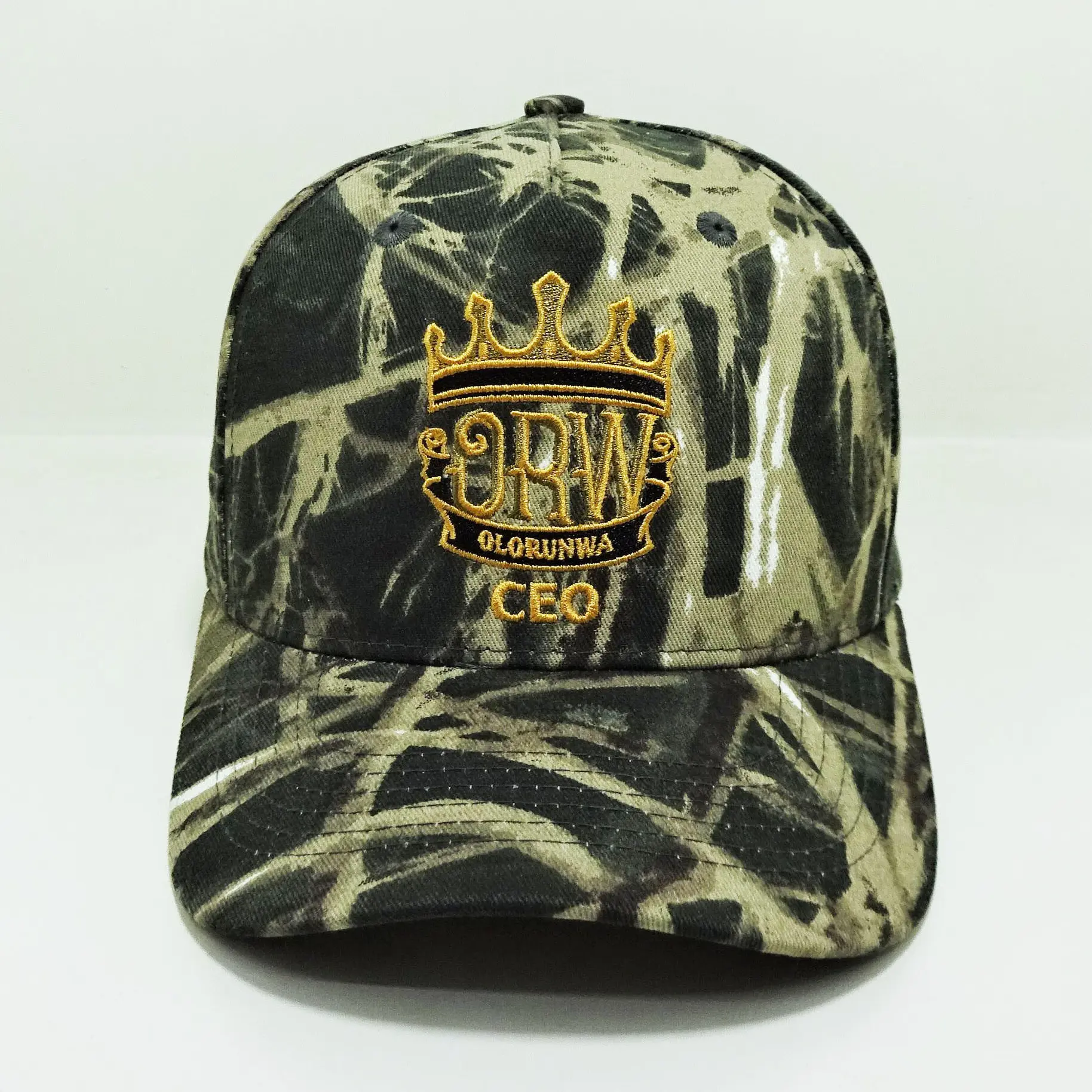 Custom Camo Baseball Hat Embroidery Logo Design Snapback Hat Sports Camo Cotton Unisex Caps Vietnam Promotional Hats Vintage Cap