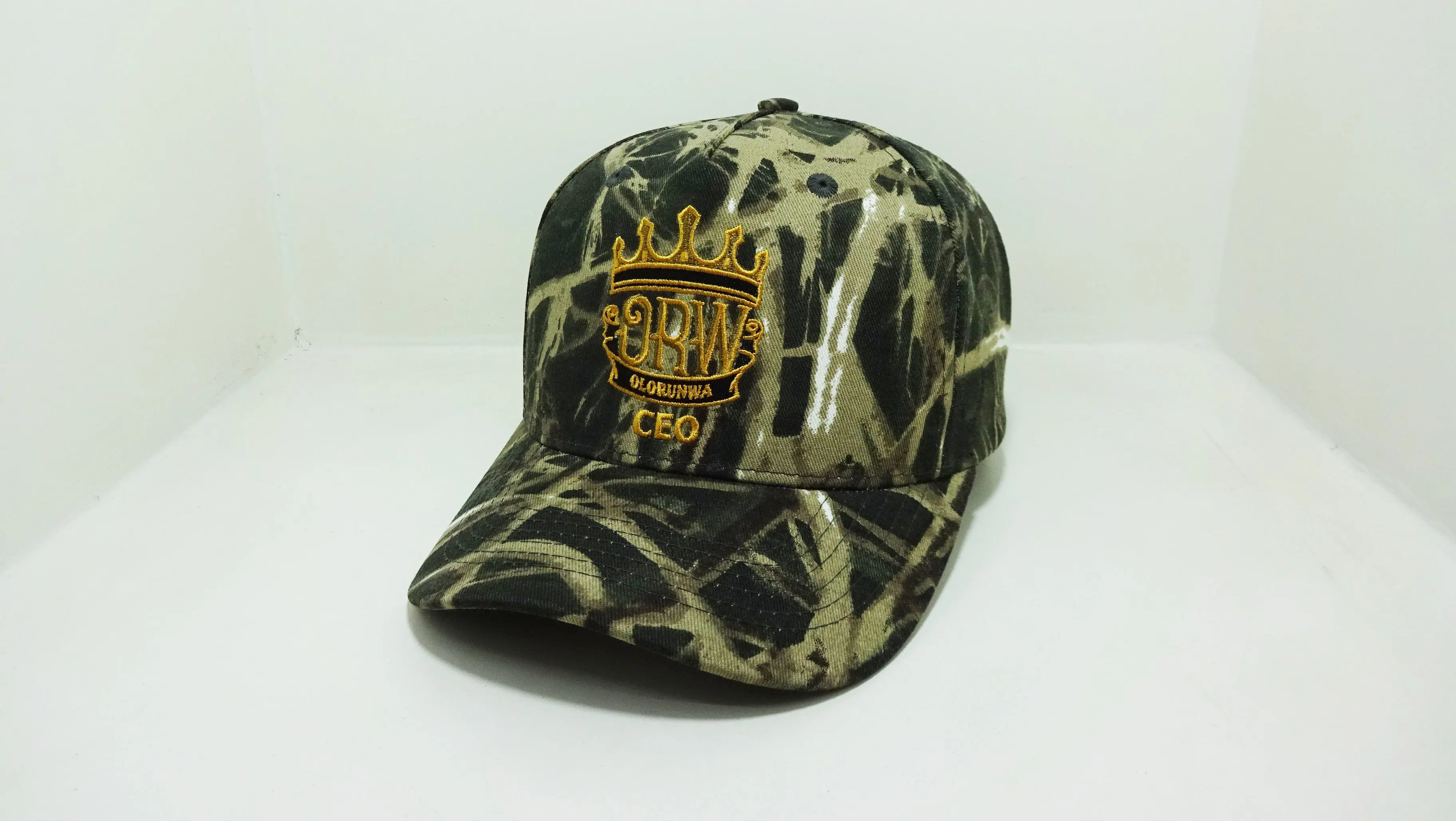 Custom Camo Baseball Hat Embroidery Logo Design Snapback Hat Sports Camo Cotton Unisex Caps Vietnam Promotional Hats Vintage Cap 6