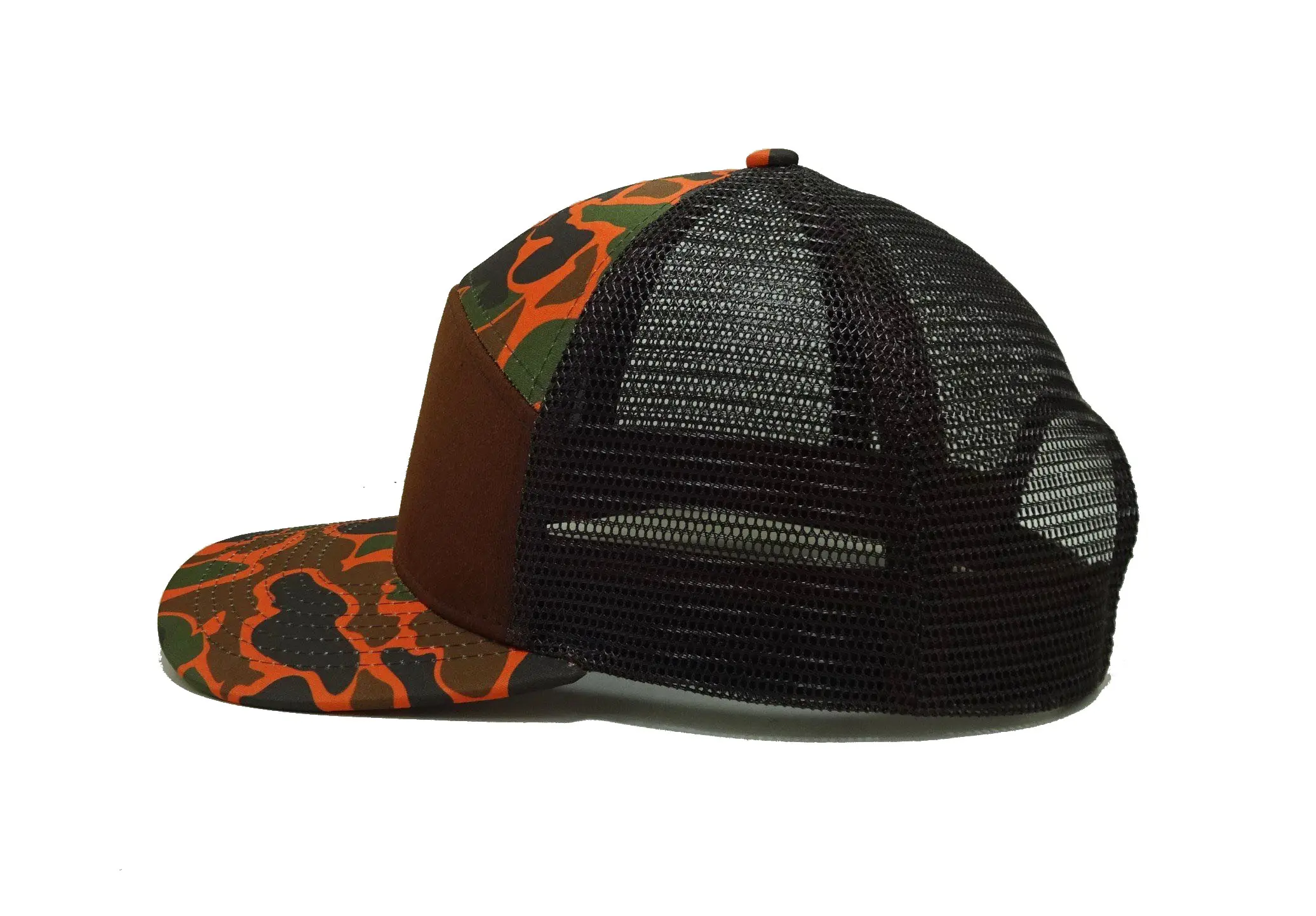 Custom Camo Camper Hat High Quality Hats Flat Top Cap Outdoor Sports Camouflage Baseball Hat Vietnam Supplier 2