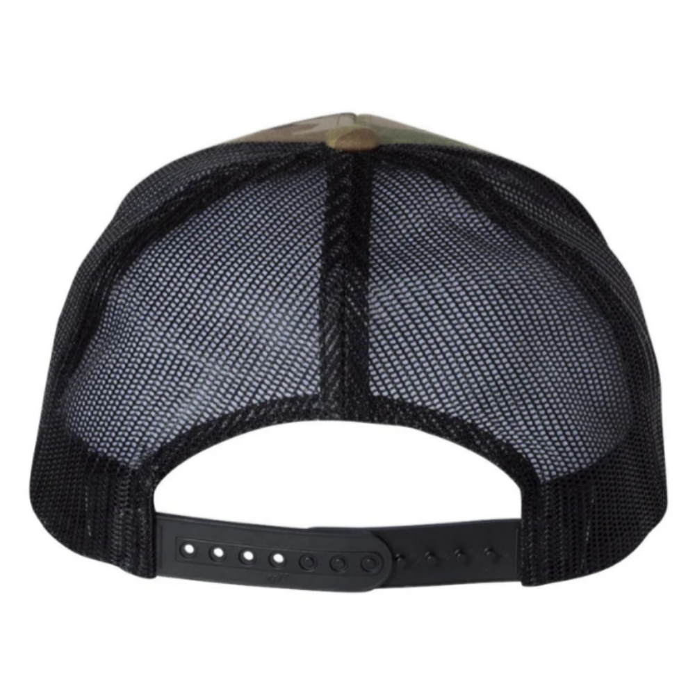 Custom Camouflage 6 Panel Trucker Hats Y 6006 Breathable Mesh Adjustable Single Plastic Row Buckle Adult Size Green Brown Unisex 3