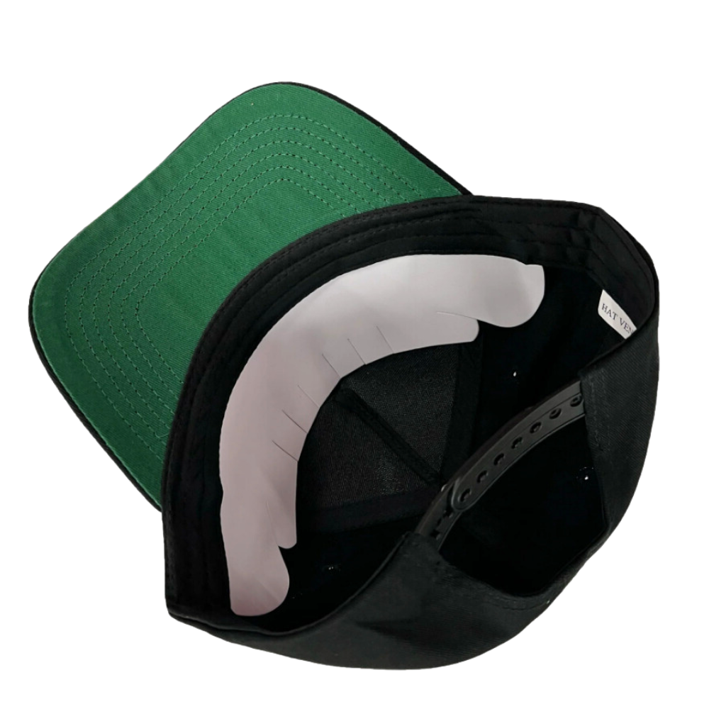 Custom Contrast Underbrim Color 5 Panel Baseball Cap Plain Curved Bill Structured or Unstructured Plastic Single Breasted Buckle 4