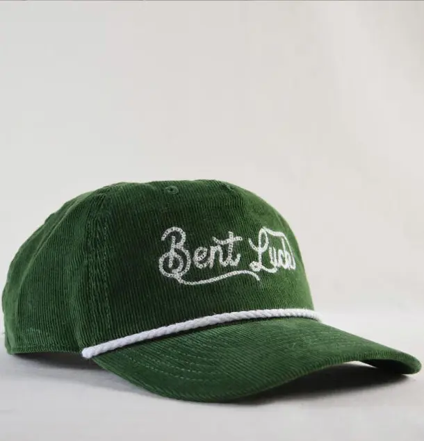 Custom Corduroy Hat Embroidered Text Rope Detail Vietnam Made Baseball Cap For Men Women Casual Camping Lifestyle Promotion L1 4